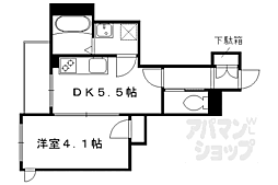 シャーメゾン住吉 1DKの間取図画像