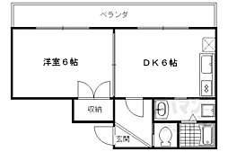 メゾン・ノーブル 1DKの間取図画像