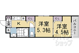 ARCOBALENO KYOTO NISHIKYOGOKU 2Kの間取図画像
