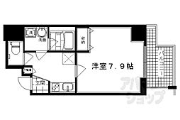 アスヴェル京都西京極 1Kの間取図画像
