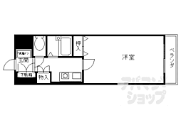 サンリッチ御池 1Kの間取図画像
