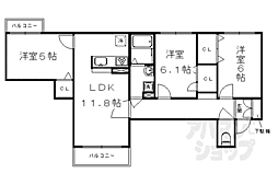かのん梅ケ畑 2階/207