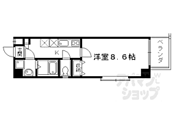 ベルシャンブル 1Kの間取図画像