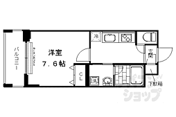 ベラジオ京都西院ウエストシティ 1Kの間取図画像