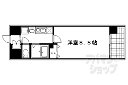 KDXレジデンス西大路 1Kの間取図画像