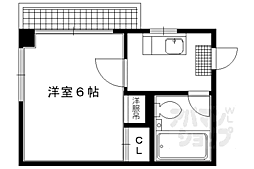 ハイム河合 1Kの間取図画像