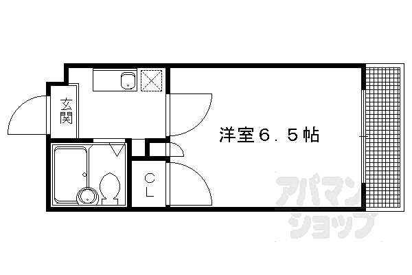 京都府京都市北区上賀茂榊田町(賃貸マンション1K・1階・18.00㎡)の写真 その2