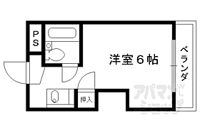 京都府京都市左京区北白川東小倉町（賃貸マンション1R・2階・16.00㎡） その2