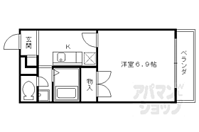 京都府京都市中京区西ノ京北小路町（賃貸アパート1K・2階・23.18㎡） その2