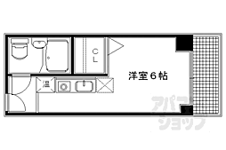 京都今出川レジデンス 1Kの間取図画像
