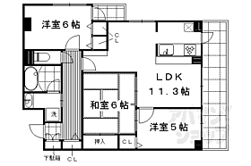 ルイシャトレ二条城 303 ｜ 京都府京都市上京区西堀川通丸太町上る上堀川町（賃貸マンション3LDK・3階・70.85㎡） その2