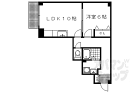 京都府京都市左京区田中西大久保町（賃貸アパート1LDK・1階・43.28㎡） その2