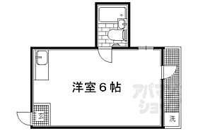 京都府京都市左京区静市市原町（賃貸マンション1R・4階・14.00㎡） その2