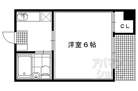 京都府京都市左京区松ケ崎小竹薮町（賃貸マンション1R・3階・19.09㎡） その2