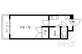 サンライズ渕田 403 ｜ 京都府京都市上京区千本通一条上る　泰童片原町（賃貸マンション1K・4階・21.84㎡） その2