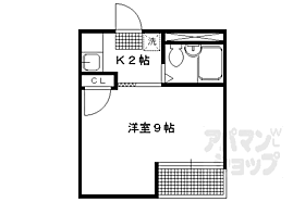 京都府京都市左京区静市市原町（賃貸マンション1K・2階・22.23㎡） その2