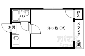 コーポ未麗等持院 2-D ｜ 京都府京都市北区等持院西町（賃貸アパート1K・2階・18.00㎡） その2