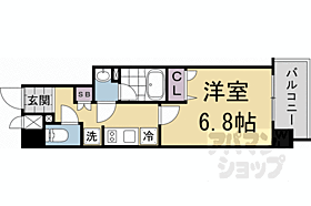 京都府京都市左京区岡崎成勝寺町（賃貸マンション1K・4階・24.37㎡） その2