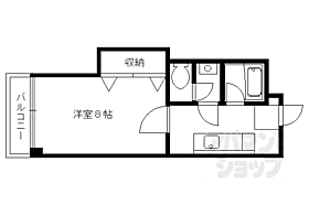 京都府京都市北区上賀茂向縄手町（賃貸マンション1K・3階・27.00㎡） その2