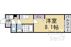 京都府京都市北区衣笠街道町（賃貸マンション1K・2階・27.66㎡） その2