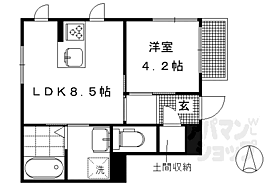 京都府京都市左京区高野清水町（賃貸マンション1LDK・4階・31.43㎡） その2