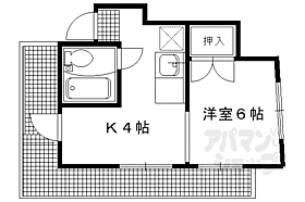 京都府京都市左京区高野玉岡町（賃貸マンション1K・2階・20.00㎡） その2