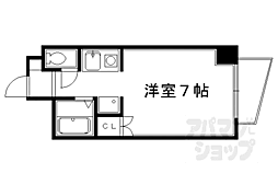 阪急京都本線 大宮駅 徒歩7分の賃貸マンション 3階1Kの間取り