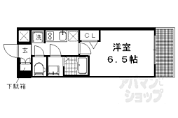 プレサンス京都二条　京華 3階1Kの間取り