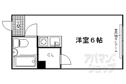 久保ビル ワンルームの間取図画像