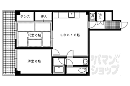 グレースコート堀川 2LDKの間取図画像