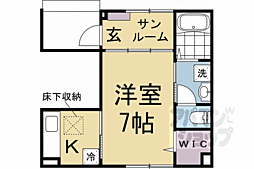 ルピナス等寺院 1Kの間取図画像