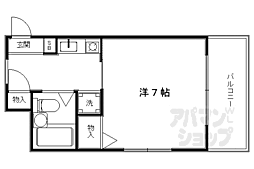 B&ホワイト・M 1Kの間取図画像