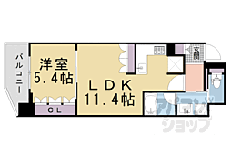 リーガル京都西陣2 1LDKの間取図画像