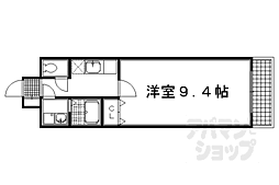 グランレブリー御所西 1Kの間取図画像