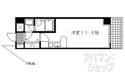 ライオンズマンション京都東堀川 ワンルームの間取図画像