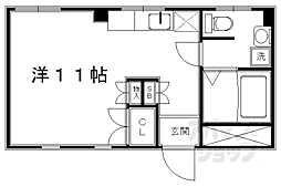 伸幸ビル ワンルームの間取図画像