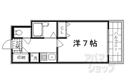 ピラーズ御所西 1Kの間取図画像
