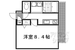 アドバンス京都御所北グルーブ 1Kの間取図画像