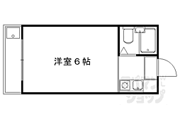 サニーヒルせき ワンルームの間取図画像