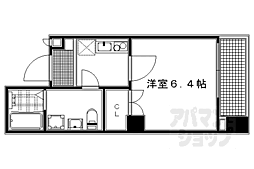 京都今出川レジデンス 1Kの間取図画像