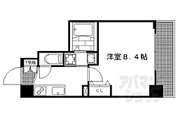 ベラジオ西陣聚楽 1Kの間取図画像