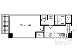 SWISS京都堀川WEST 1Kの間取図画像
