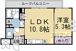 THE RESIDENCE御車道 1LDKの間取図画像