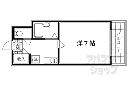 ピラーズ御所西 1Kの間取図画像