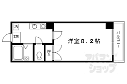 メゾンドエクレール 1Kの間取図画像