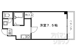 サンパティック参番館 1Kの間取図画像