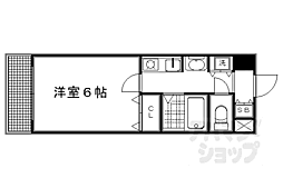 プレサンス京都御所東 1Kの間取図画像