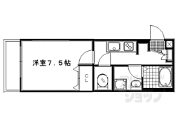 シャーメゾン和 1Kの間取図画像