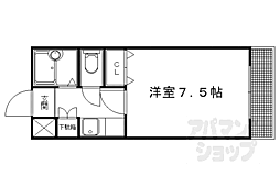 ジュノー雅 1Kの間取図画像