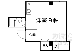 スチュディオ・エトレ88 ワンルームの間取図画像